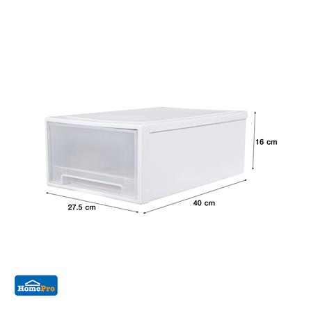 กล่องลิ้นชักจัดเก็บเสื้อชั้นใน PLIM SIZE L สีขาว_6