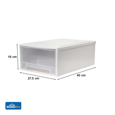 กล่องลิ้นชักจัดเก็บกางเกงชั้นใน PLIM SIZE L สีขาว_6