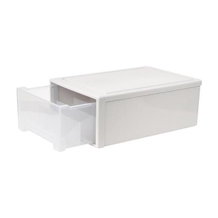 กล่องลิ้นชักจัดเก็บถุงเท้า PLIM SIZE L สีขาว_2