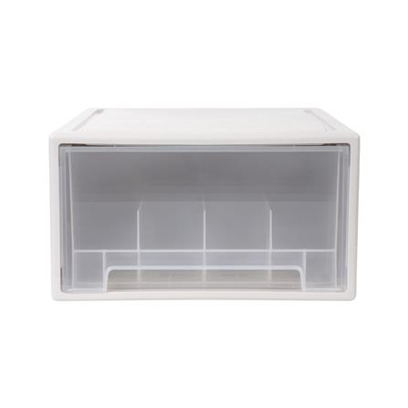 กล่องลิ้นชักจัดเก็บถุงเท้า PLIM SIZE L สีขาว_1