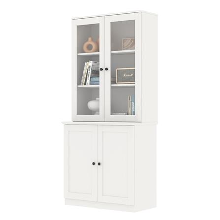 ตู้สูงบานกระจก KONCEPT MONETA 80 ซม. สีขาว