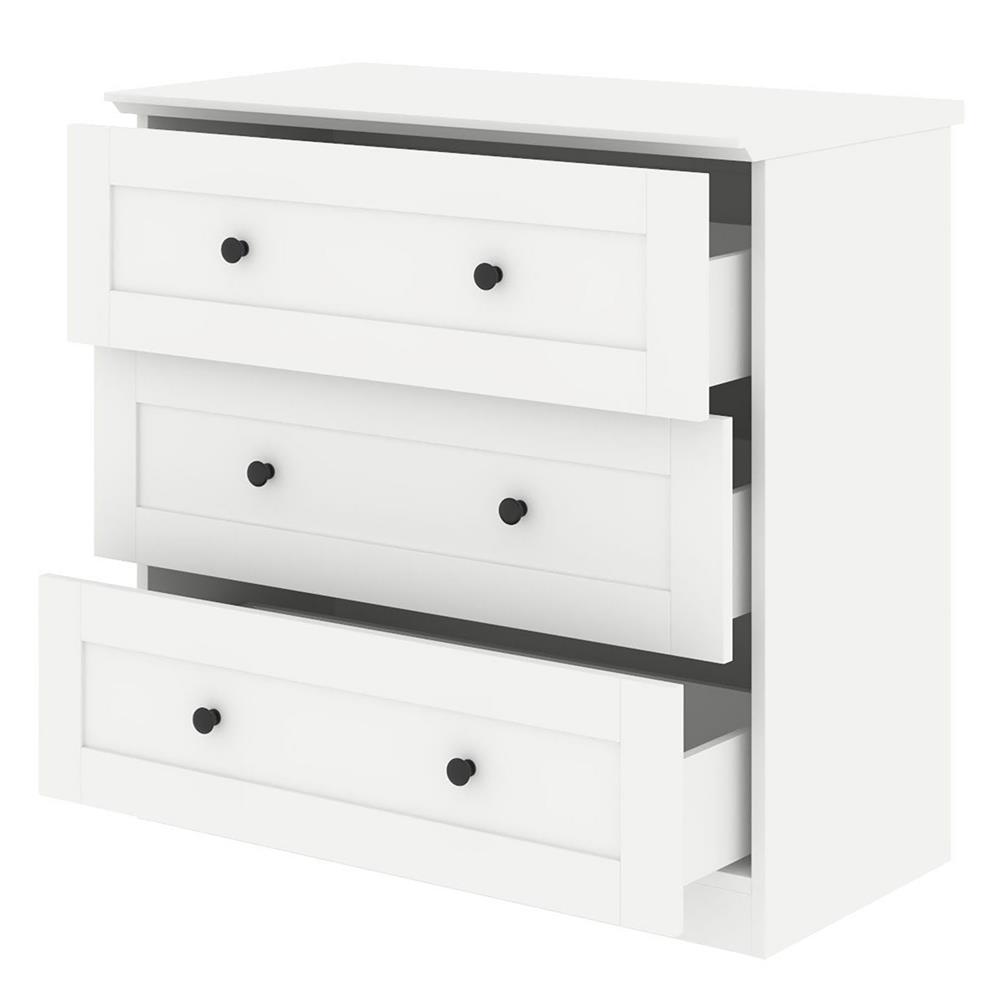 ตู้เตี้ย 3 ลิ้นชัก KONCEPT MONETA สีขาว