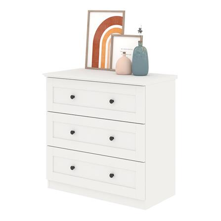 ตู้เตี้ย 3 ลิ้นชัก KONCEPT MONETA สีขาว