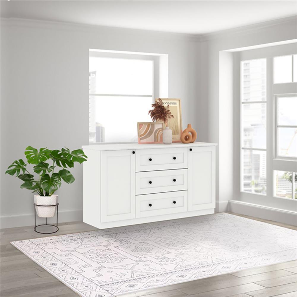 ตู้เก็บของ KONCEPT MONETA 150 ซม. สีขาว