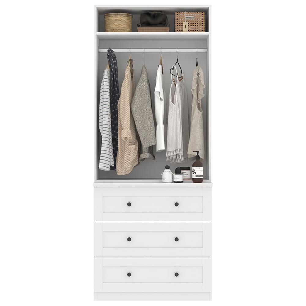 ตู้เสื้อผ้า KONCEPT MONETA 80 ซม. สีขาว