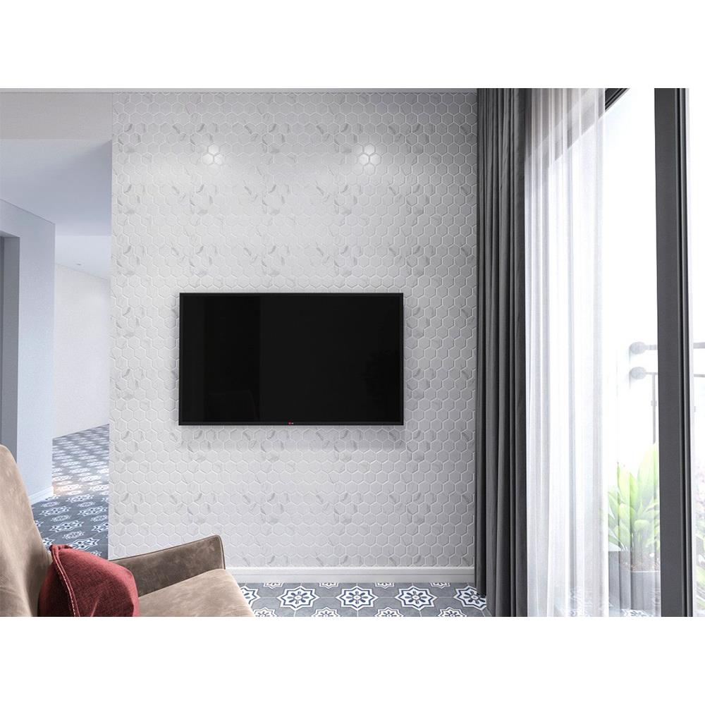 โมเสคพอร์ซเลน 27.1x28.2 ซม. DURAGRES ฟลัฟฟี่ มาเบิล สีขาว