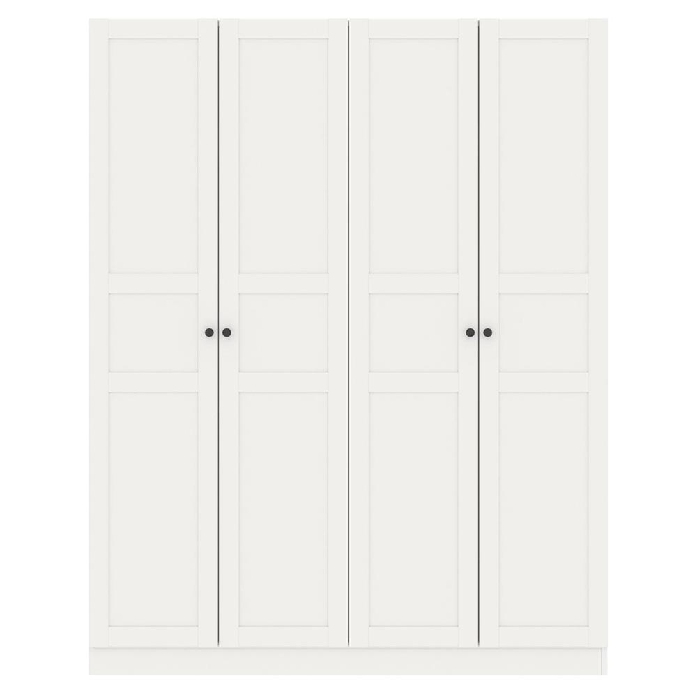 ตู้เสื้อผ้า 4 บานเปิด KONCEPT MONETA 160 ซม. สีขาว