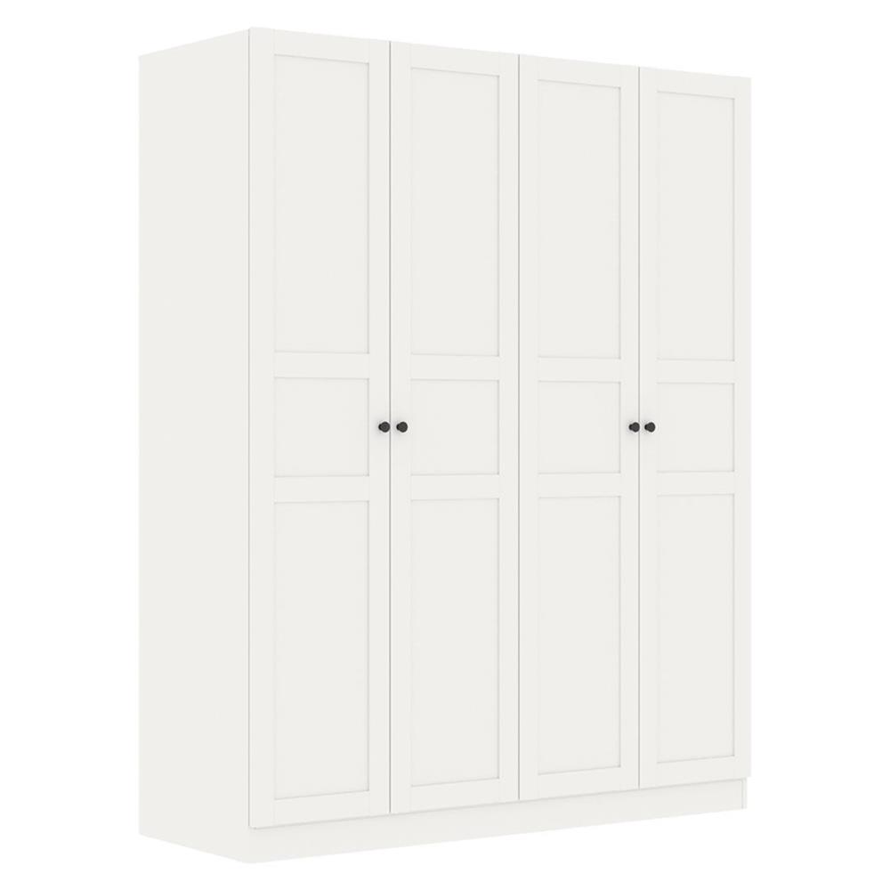 ตู้เสื้อผ้า 4 บานเปิด KONCEPT MONETA 160 ซม. สีขาว