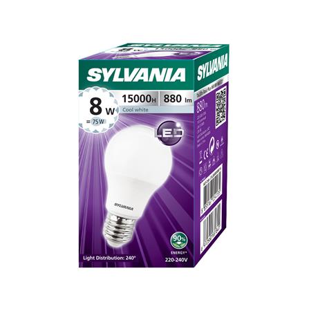 หลอด LED SYLVANIA BASIC PLUS 8 วัตต์ COOL WHITE E27_3