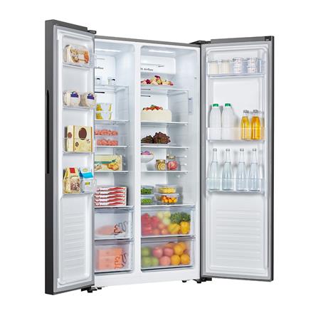 ตู้เย็น SIDE BY SIDE HISENSE RS670N4TBN 18.5 คิว สีดำ_5