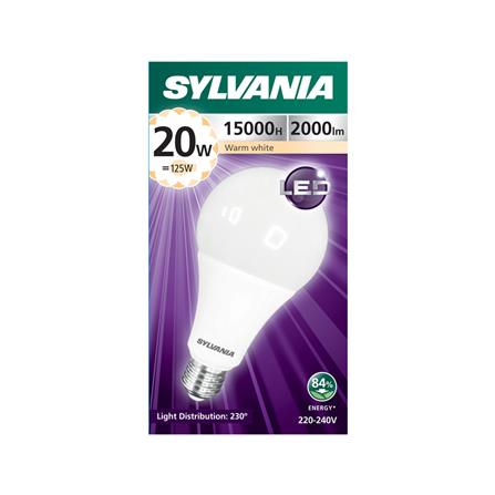 หลอด LED SYLVANIA BASIC PLUS 20 วัตต์ WARM WHITE E27_1