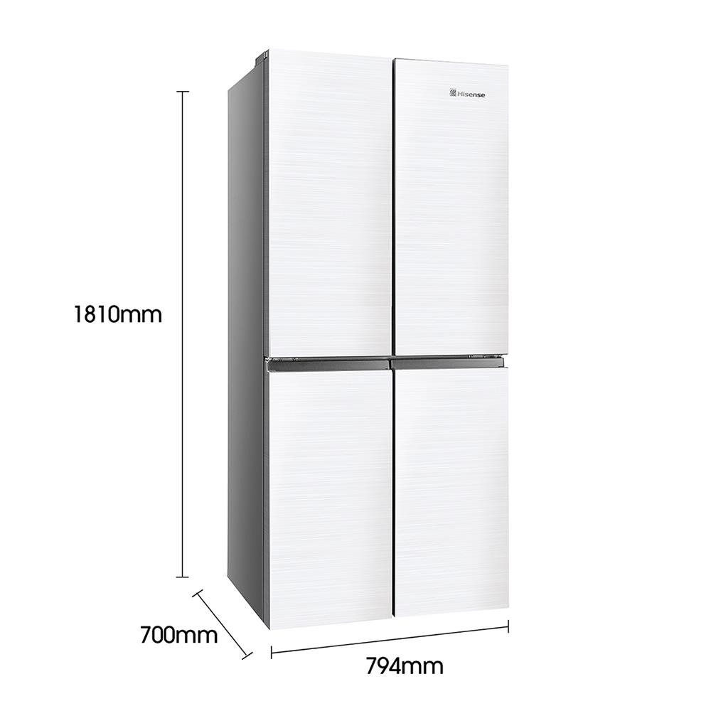 ตู้เย็น MULTI DOOR HISENSE RQ560N4AW1 16 คิว กระจกขาว