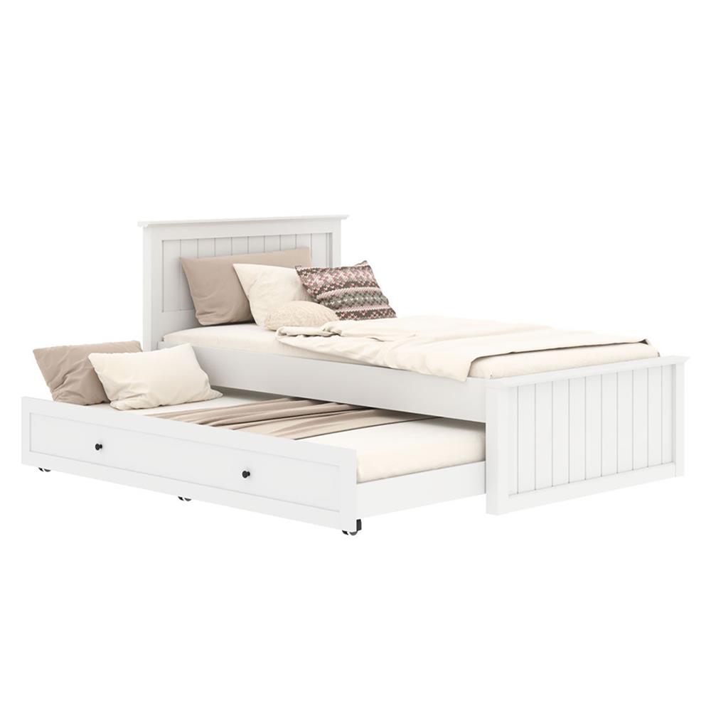 เตียง 3.5 ฟุต 2 ชั้น KONCEPT MONETA สีขาว