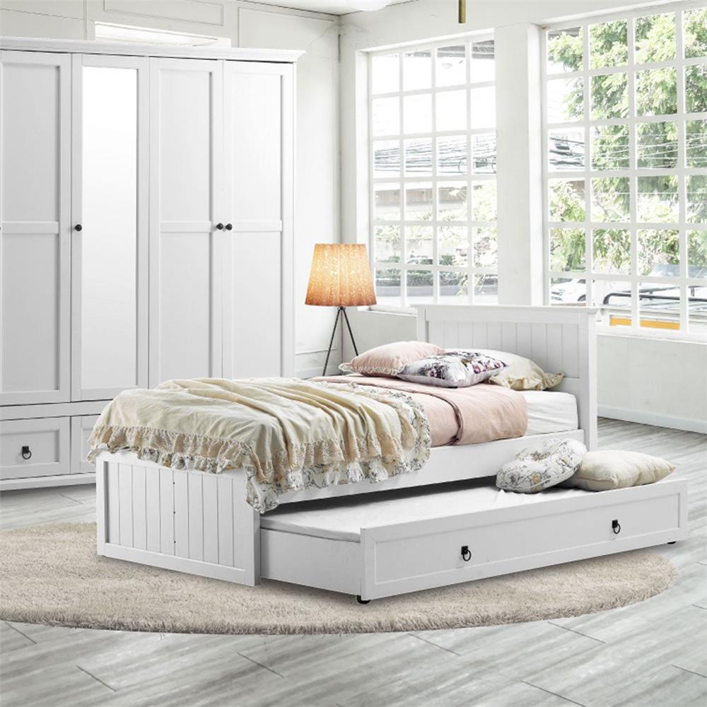 เตียง 3.5 ฟุต 2 ชั้น KONCEPT MONETA สีขาว