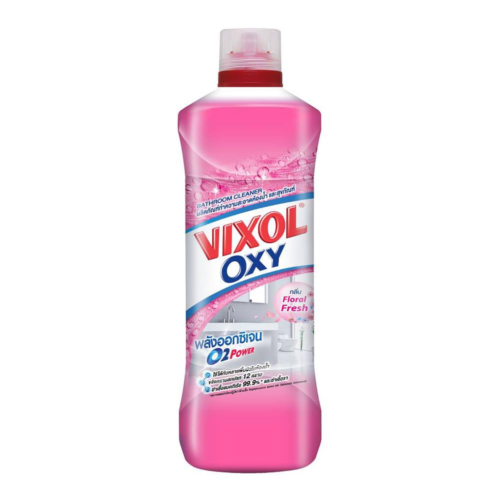 น้ำยาทำความสะอาดห้องน้ำ VIXOL OXY PINK 700 มล. แพ็กคู่ FLORAL FRESH