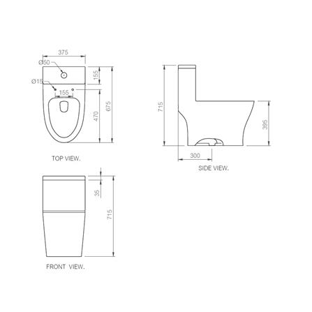 สุขภัณฑ์ 1 ชิ้น HAFELE 495.61.474 3/4.5L สีขาว_4