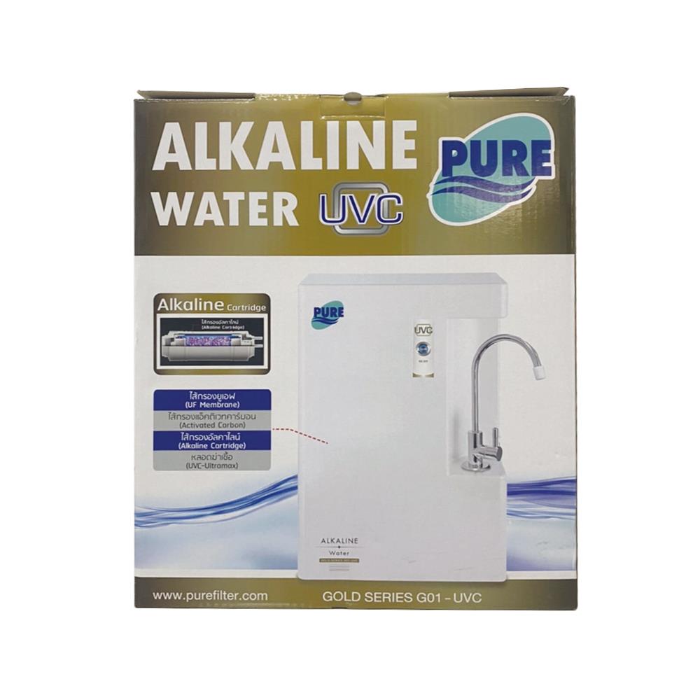 เครื่องกรองน้ำดื่ม PURE ALKALINE GOLD G01-UVC