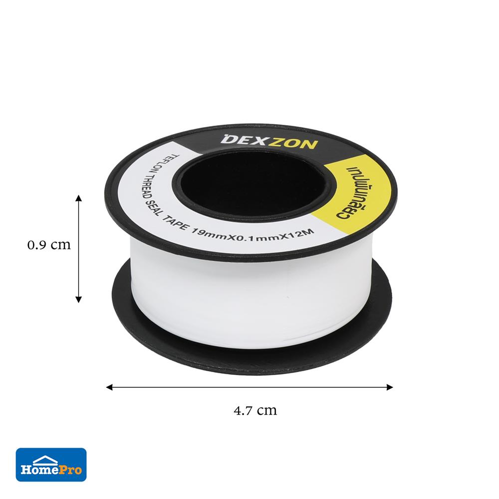 เทปพันเกลียว DEXZON 19มม.x0.1มม. 12 เมตร