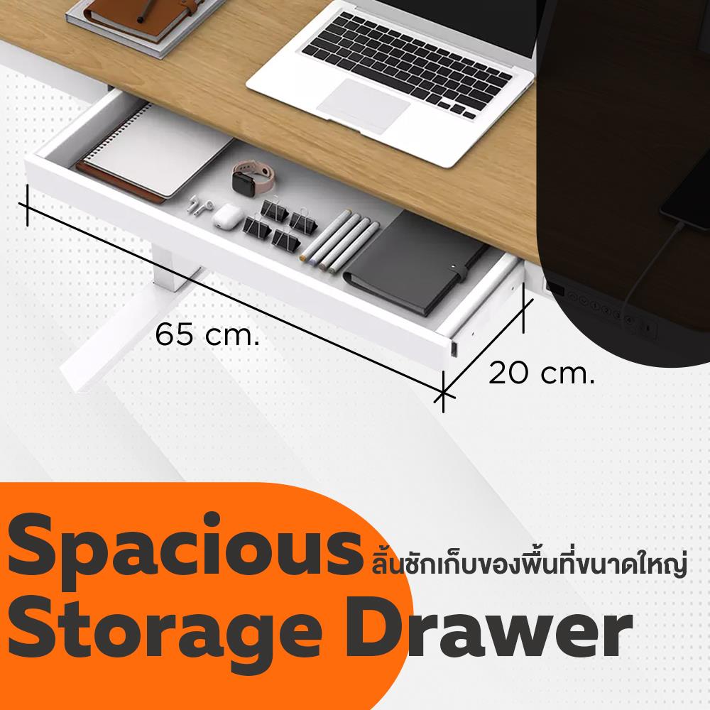 โต๊ะทำงานปรับระดับ ERGOTREND SIT 2 STAND ABSOLUTE DESK 120 ซม. สีมะฮอกกานี/ดำ