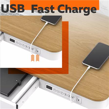 โต๊ะทำงานปรับระดับ ERGOTREND SIT 2 STAND ABSOLUTE DESK 120 ซม. สีมะฮอกกานี/ดำ_5