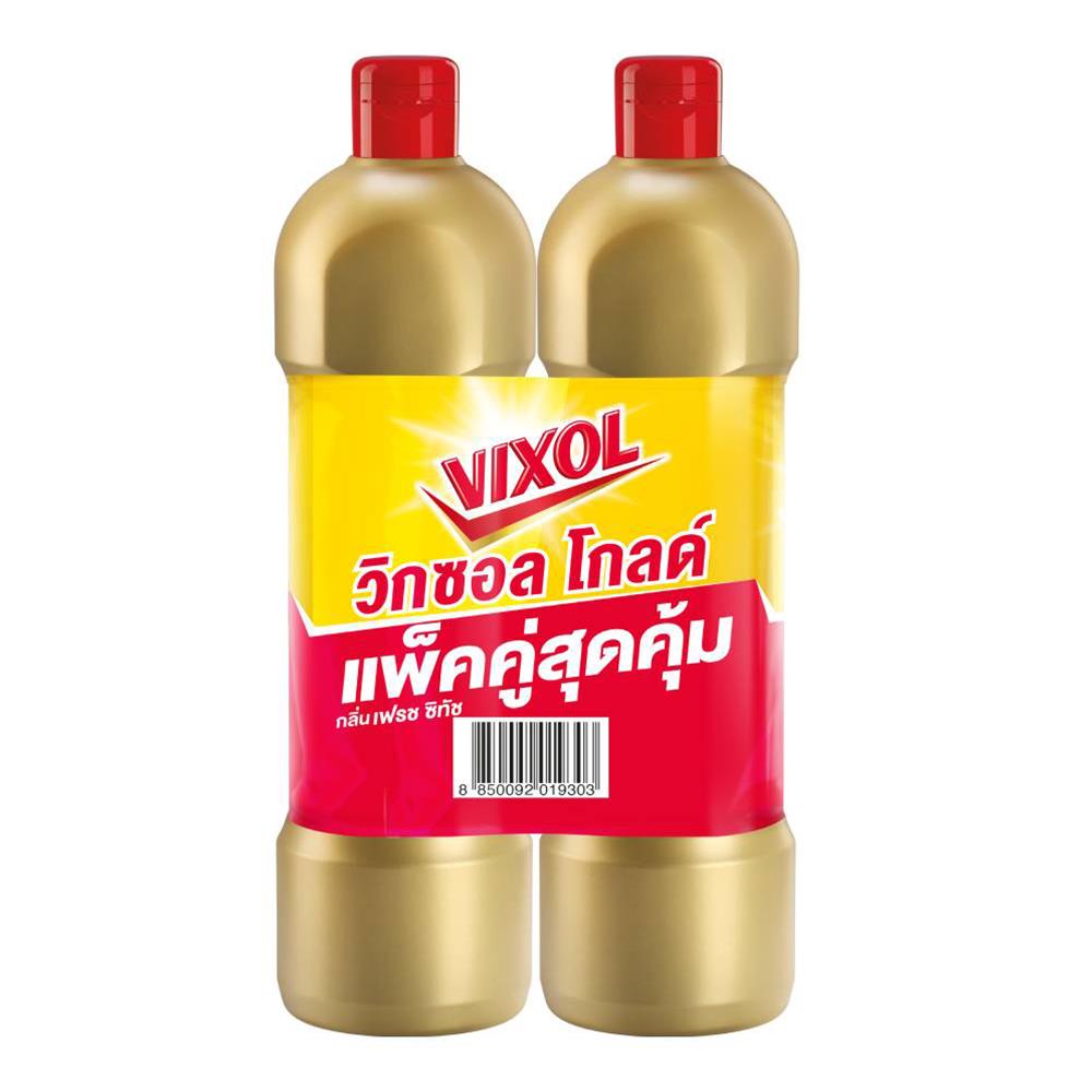 น้ำยาทำความสะอาดห้องน้ำ VIXOL GOLD 900 มล. แพ็กคู่ FRESH CITOUCH