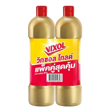 น้ำยาทำความสะอาดห้องน้ำ VIXOL GOLD 900 มล. แพ็กคู่ FRESH CITOUCH