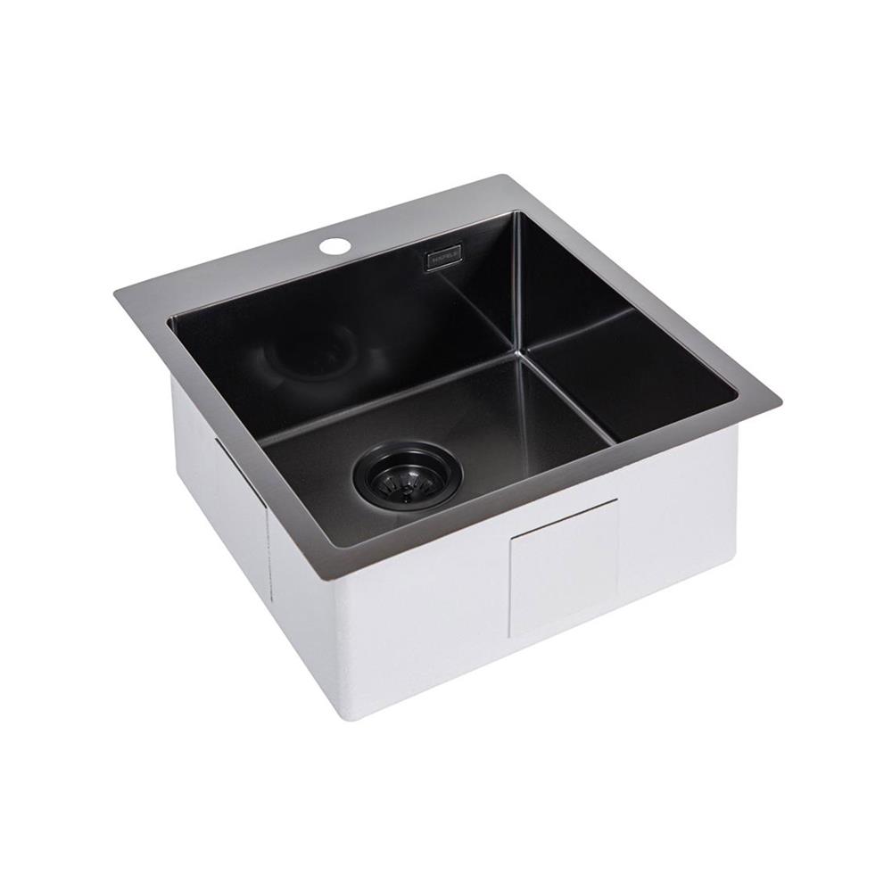 ซิงค์ฝัง 1 หลุม HAFELE ARMOR 495.39.470 สีดำ