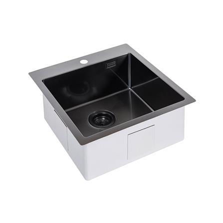 ซิงค์ฝัง 1 หลุม HAFELE ARMOR 495.39.470 สีดำ_1