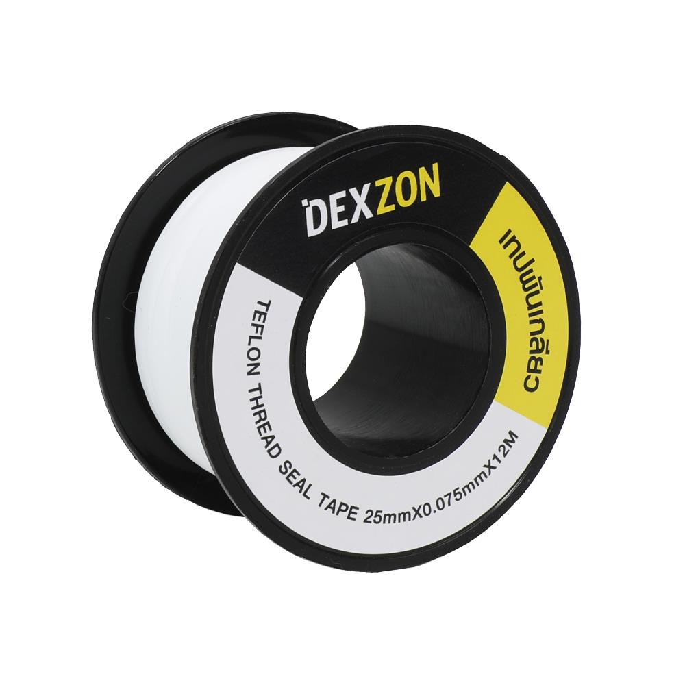 เทปพันเกลียว DEXZON 25มม.x0.075มม. 12 เมตร