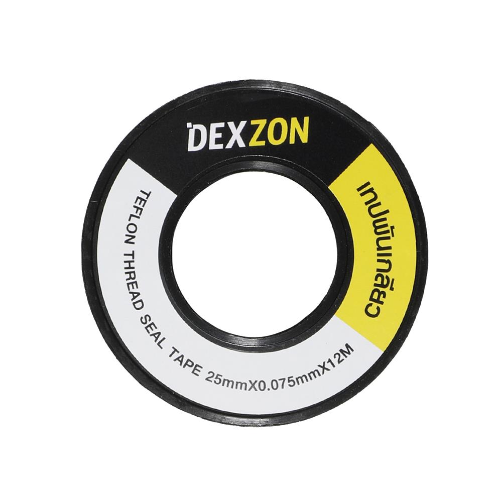 เทปพันเกลียว DEXZON 25มม.x0.075มม. 12 เมตร