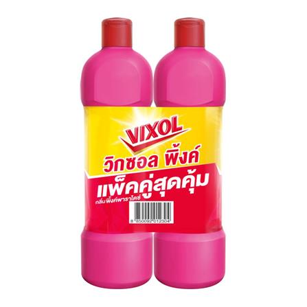 น้ำยาทำความสะอาดห้องน้ำ VIXOL PINK 900 มล. แพ็กคู่ PINK PARADISE_0