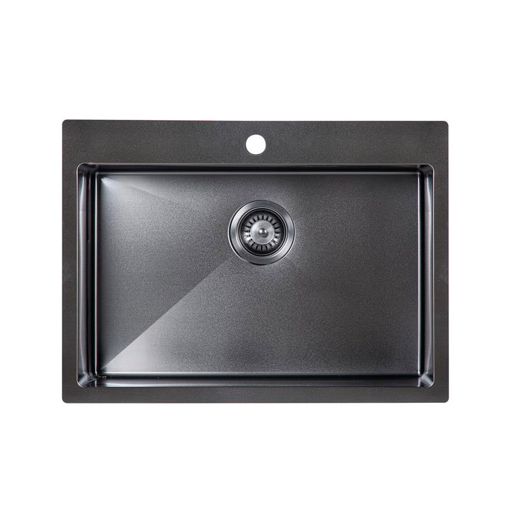 ซิงค์ฝัง 1 หลุม HAFELE ARMOR 495.39.471 สีดำ