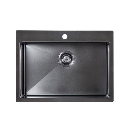 ซิงค์ฝัง 1 หลุม HAFELE ARMOR 495.39.471 สีดำ