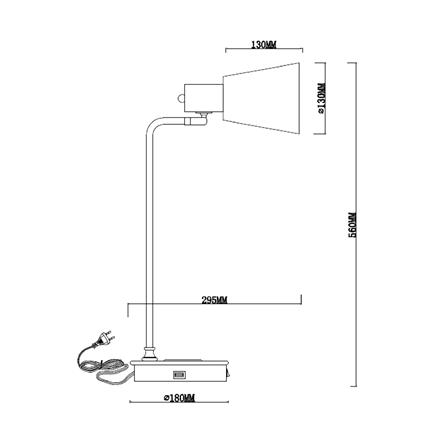 ไฟตั้งโต๊ะ CARINI MODERN MT21044B สีดำ/ทอง_8