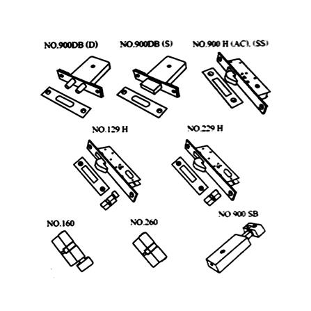 กุญแจประตูบานเลื่อน SOLO 900 H_3