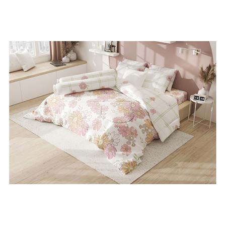 ชุดผ้าปูที่นอน 5 ฟุต 5 ชิ้น FROLINA MICROTEX DF037