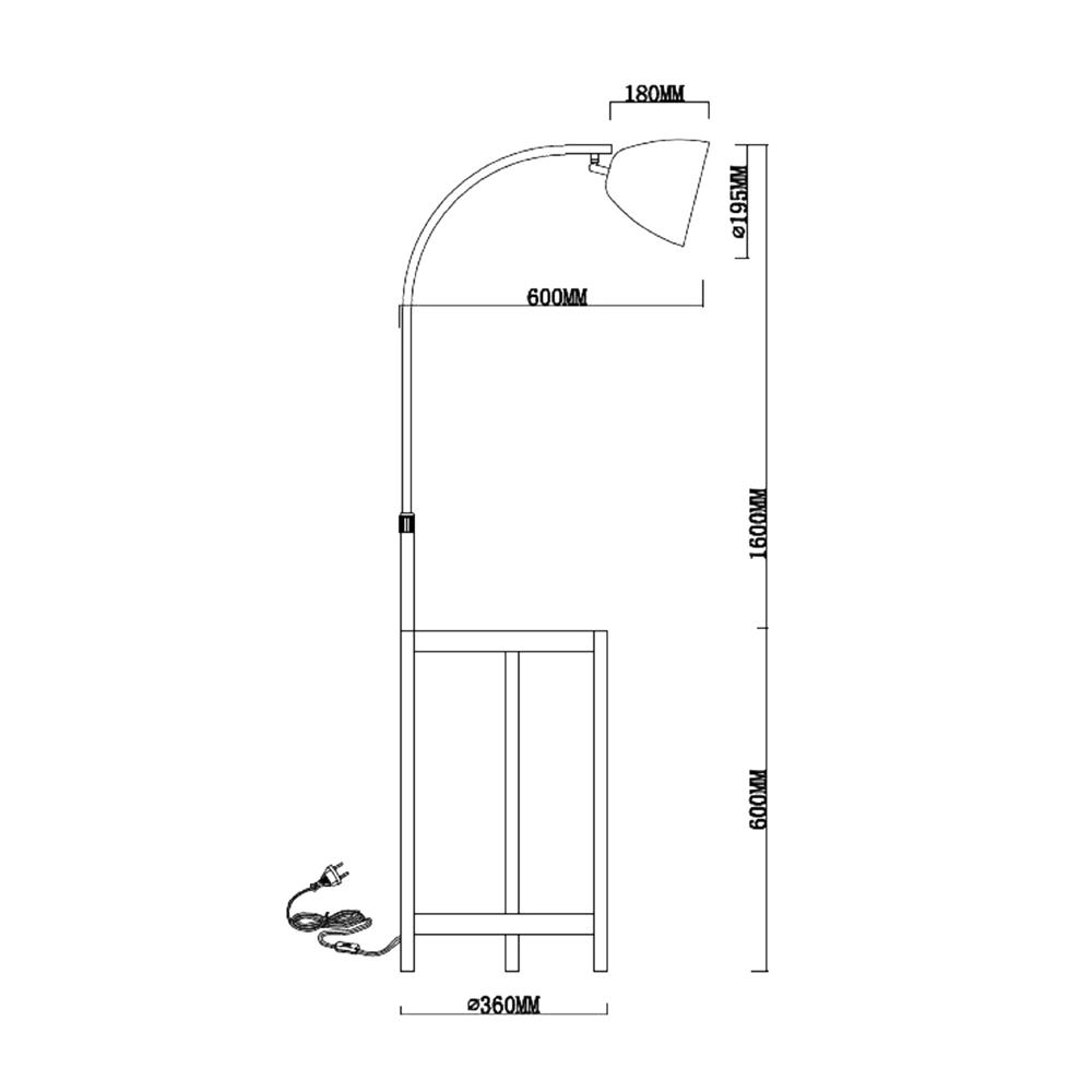 ไฟตั้งพื้น CARINI MODERN ML21020GD สีขาว/ทอง