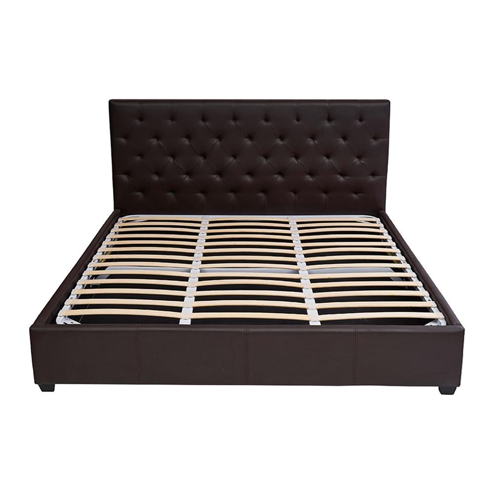 ฐานรองหัวเตียง 6 ฟุต LADY AMERICANA LE ZENITH สีน้ำตาลเข้ม