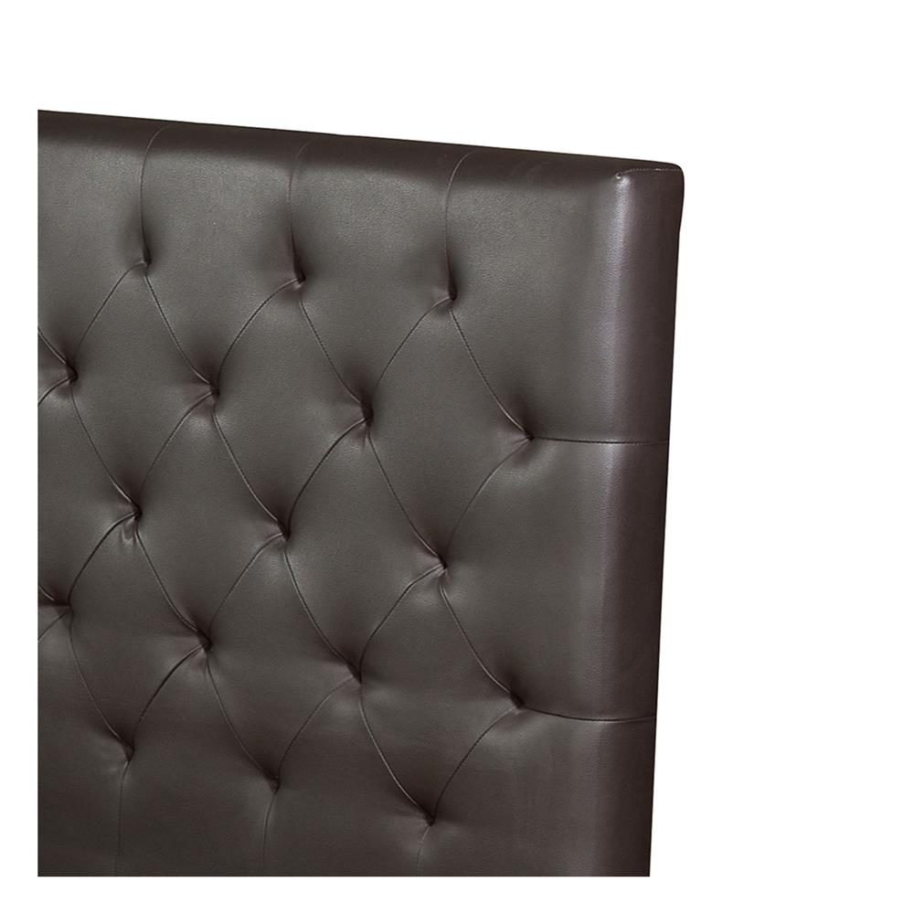 ฐานรองหัวเตียง 6 ฟุต LADY AMERICANA LE ZENITH สีน้ำตาลเข้ม