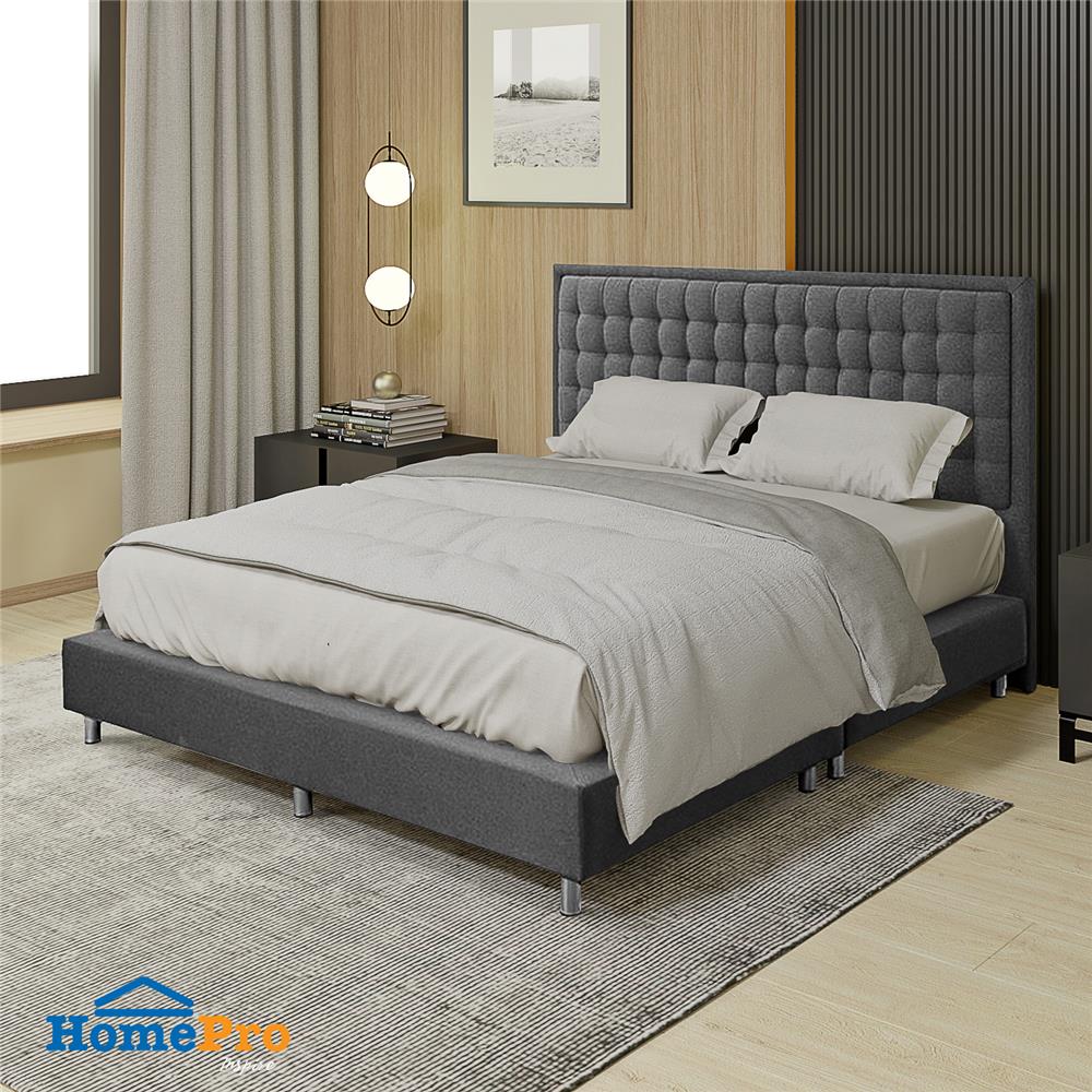 ฐานรองหัวเตียง 6 ฟุต HOME LIVING STYLE TOAST สีเทา