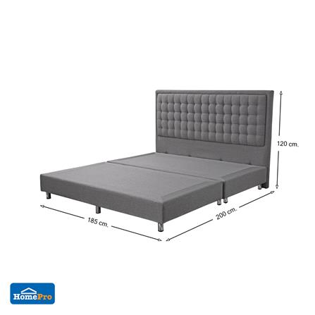 ฐานรองหัวเตียง 6 ฟุต HOME LIVING STYLE TOAST สีเทา_6