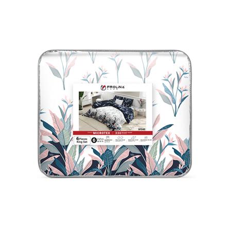 ชุดผ้าปูที่นอน 6 ฟุต 6 ชิ้น FROLINA MICROTEX DF040_4