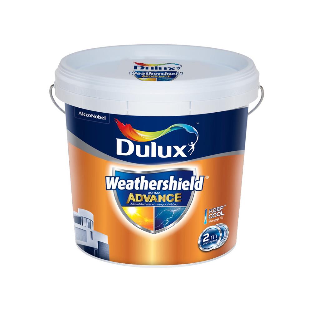 สีน้ำทาภายนอก ชนิดเนียน DULUX WEATHERSHIELD ULTIMA ADVANCE BASE D สีขาว 2.5 แกลลอน