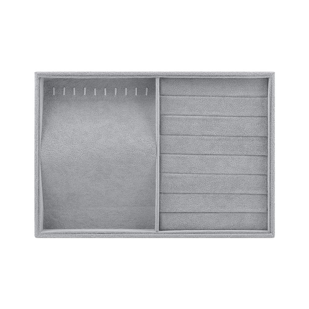 ถาดใส่สร้อยและแหวน STACKO 35x24x3 ซม. สีเทา