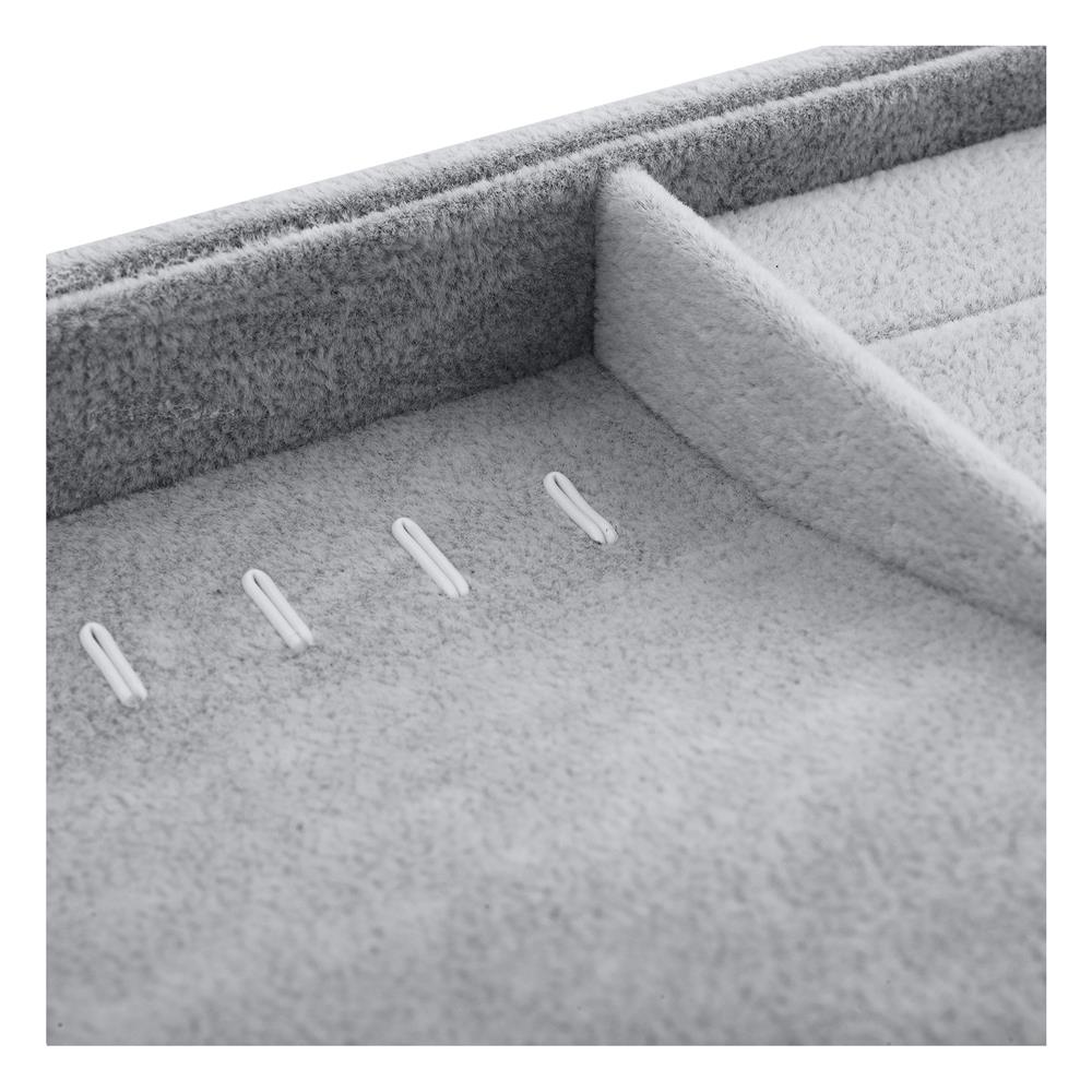 ถาดใส่สร้อยและแหวน STACKO 35x24x3 ซม. สีเทา