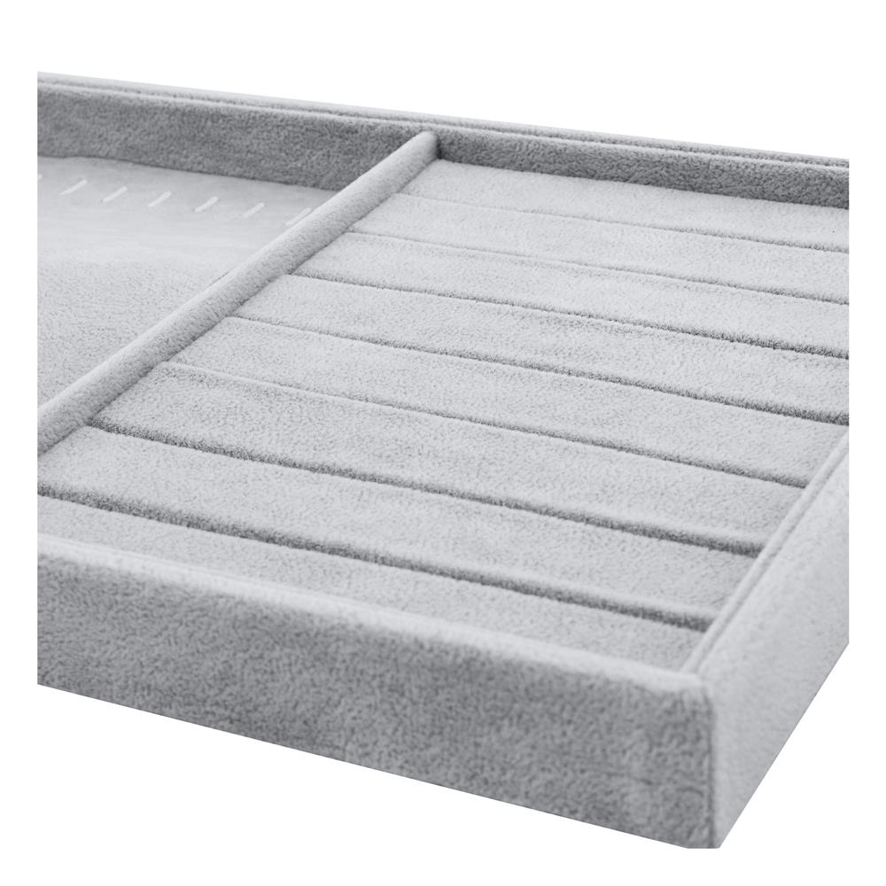 ถาดใส่สร้อยและแหวน STACKO 35x24x3 ซม. สีเทา