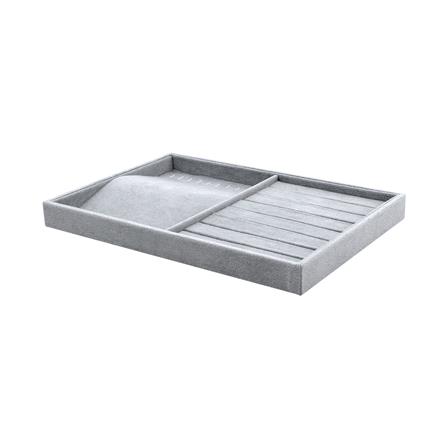 ถาดใส่สร้อยและแหวน STACKO 35x24x3 ซม. สีเทา_0