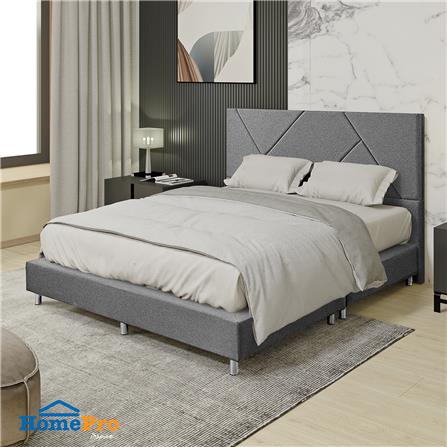 ฐานรองหัวเตียง 5 ฟุต HOME LIVING STYLE SCARLETT สีเทา_4