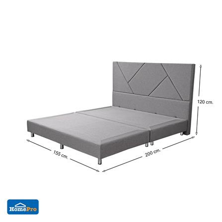 ฐานรองหัวเตียง 5 ฟุต HOME LIVING STYLE SCARLETT สีเทา_6