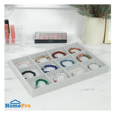 ถาดใส่กำไล 12 ช่อง STACKO 35x24x3 ซม. สีเทา_5